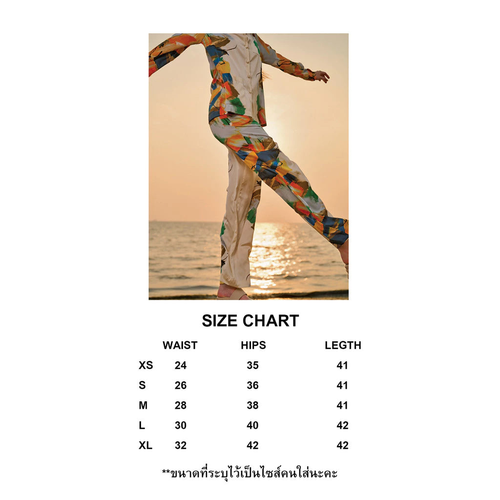 Colour stroke pants