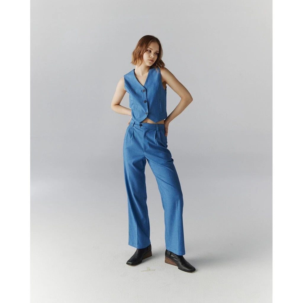 Tw button up vest